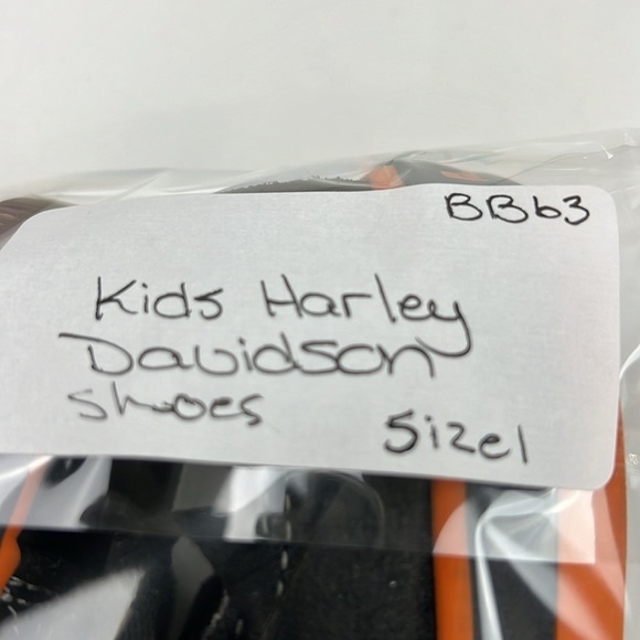 Harley Davidson  Kids Black Sneakers size 1 - Picture 11 of 11